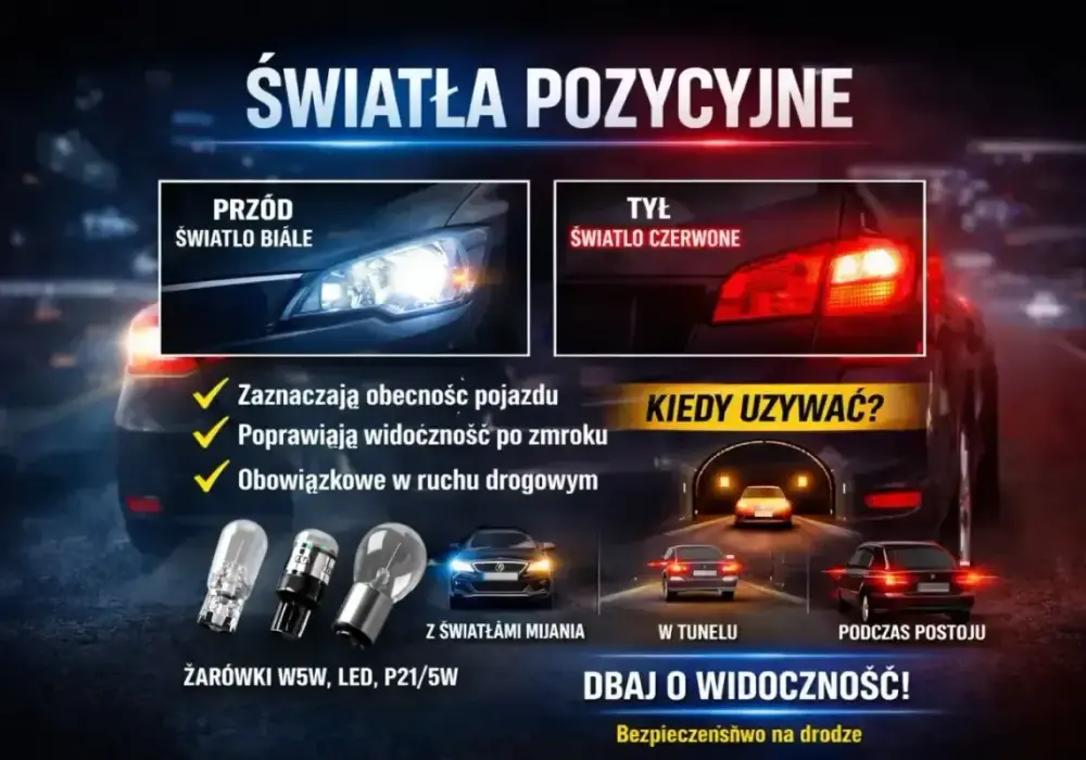 Światła pozycyjne - kiedy używać i czym różnią się od dziennych?
