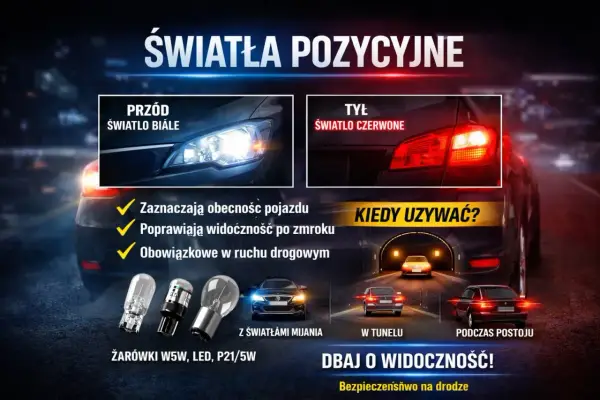 Światła pozycyjne a postojowe - Różnice, przepisy i błędy